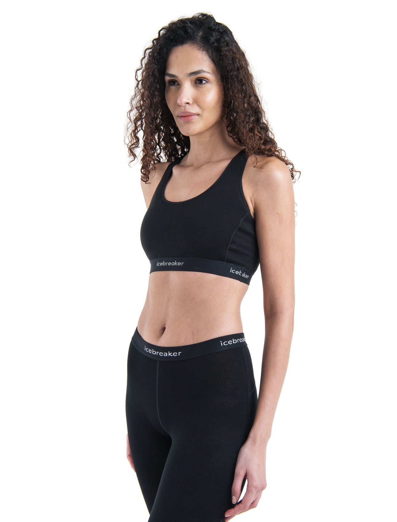 Icebreaker Women's 125 ZoneKnit™ Merino Blend Racerback Bra - Black