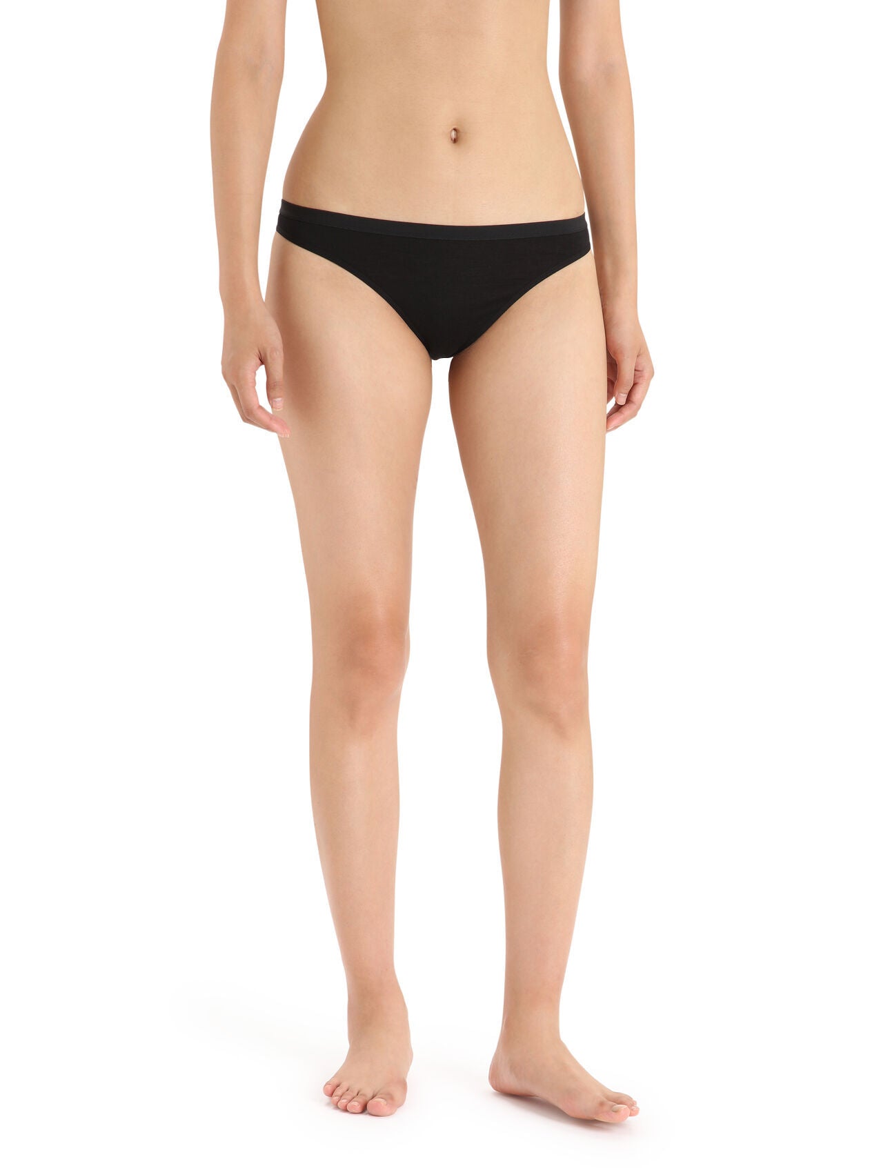 Icebreaker Womens Merino Siren Thong - Black