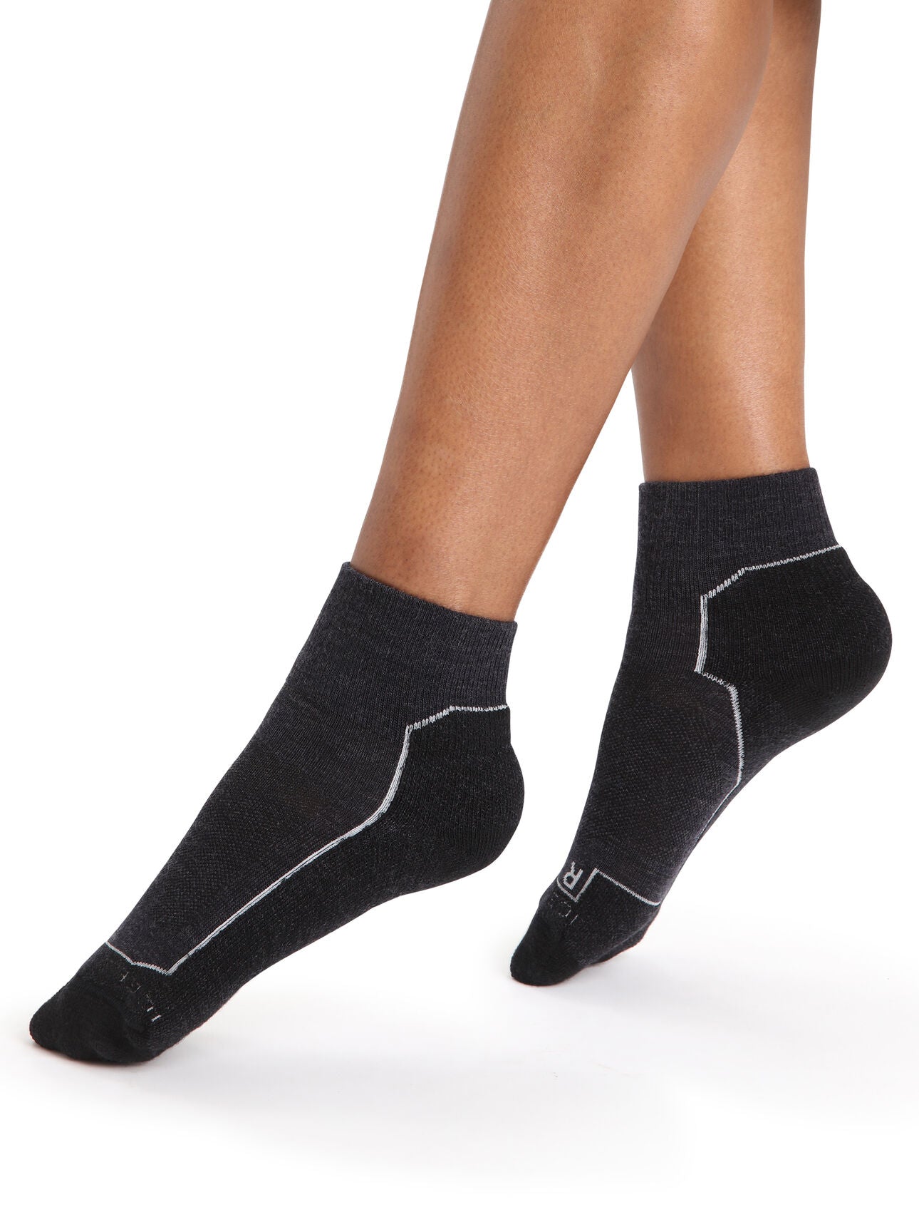 Icebreaker Merino Hike+ Light Mini Womens Socks - Jet Heather