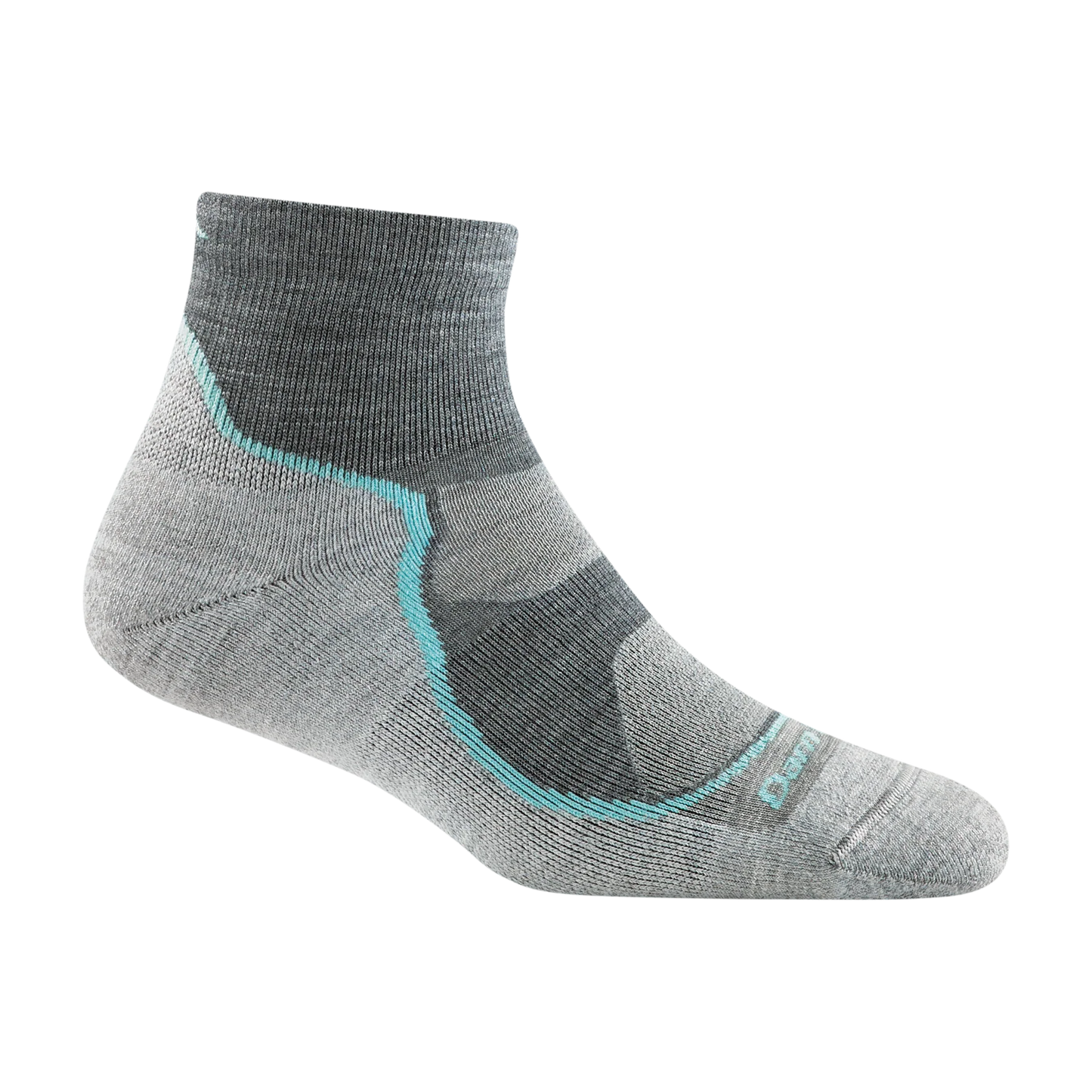 Darn Tough Women's 1/4 Length Lightweight Hiker Socks - Slate Grey