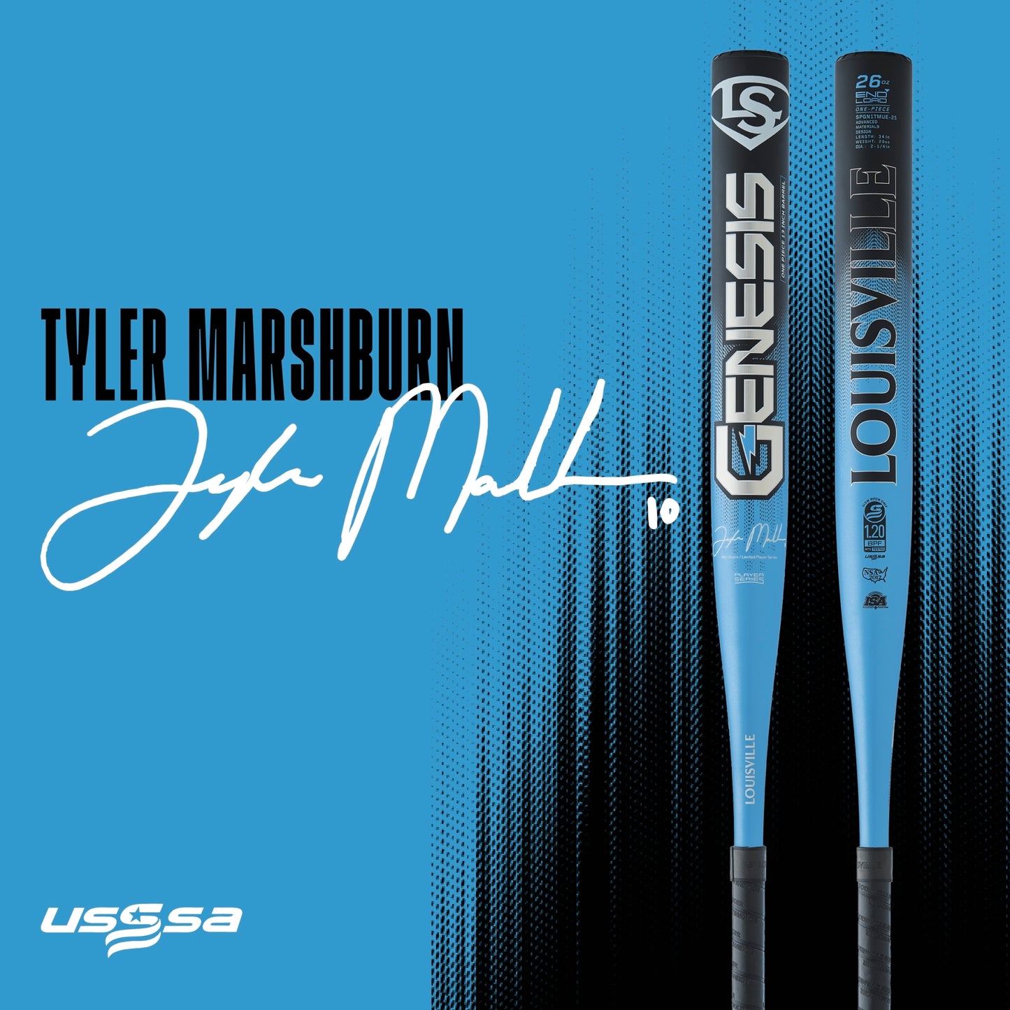 Louisville Slugger 2025 Genesis Tyler Marshburn 1PC Endload USSSA Bat