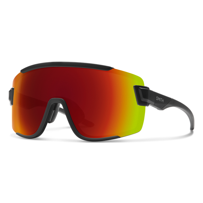 Smith Wildcat Sunglasses - Matte Black w. Chromapop Red Mirror Lens