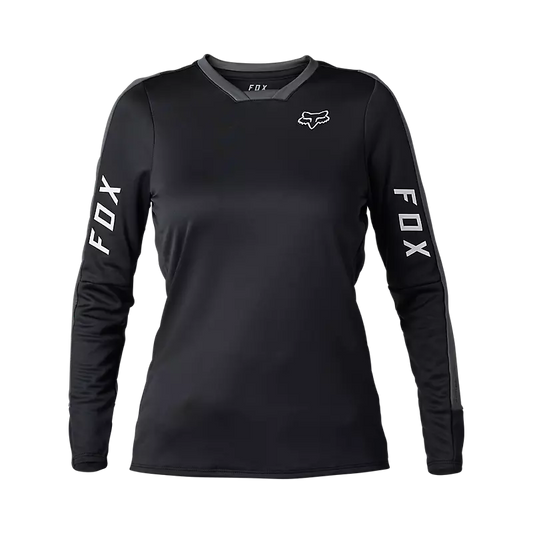 Fox Defend Pro Womens Longsleeve MTB Jersey - Black