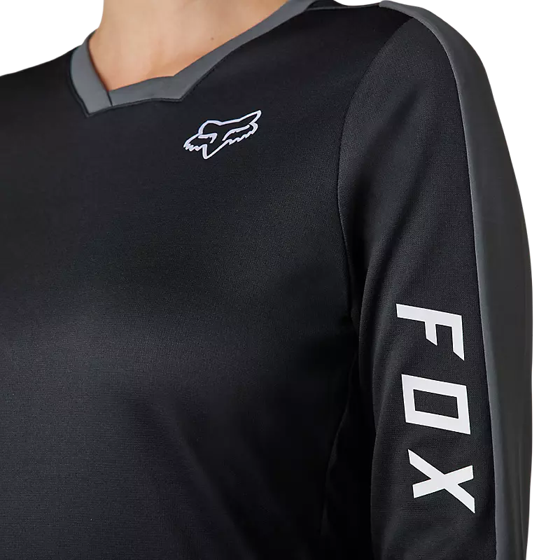 Fox Defend Pro Womens Longsleeve MTB Jersey - Black