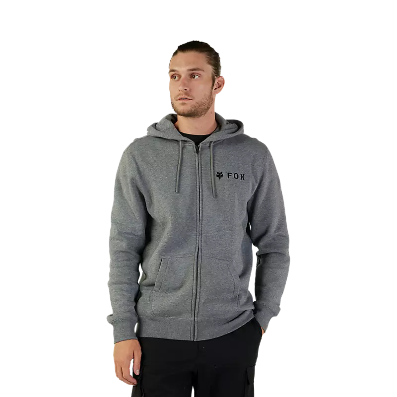 Fox Absolute Zip Mens Hoodie - Heather Graphite Grey