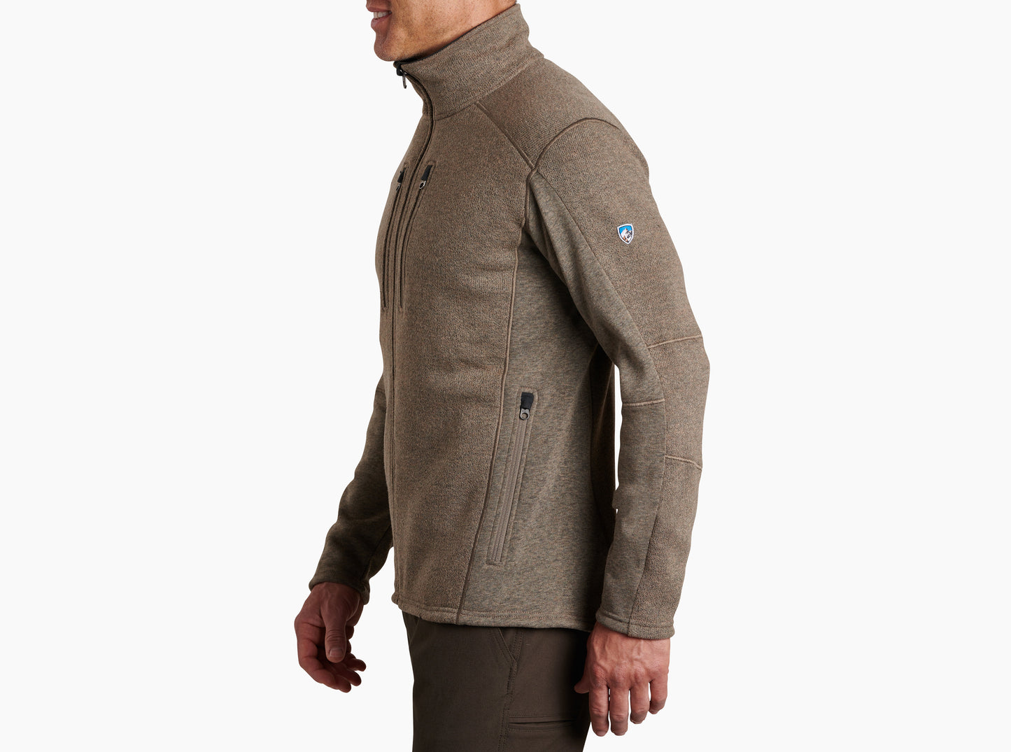 Kuhl Interceptr Mens Full Zip Fleece - Oat