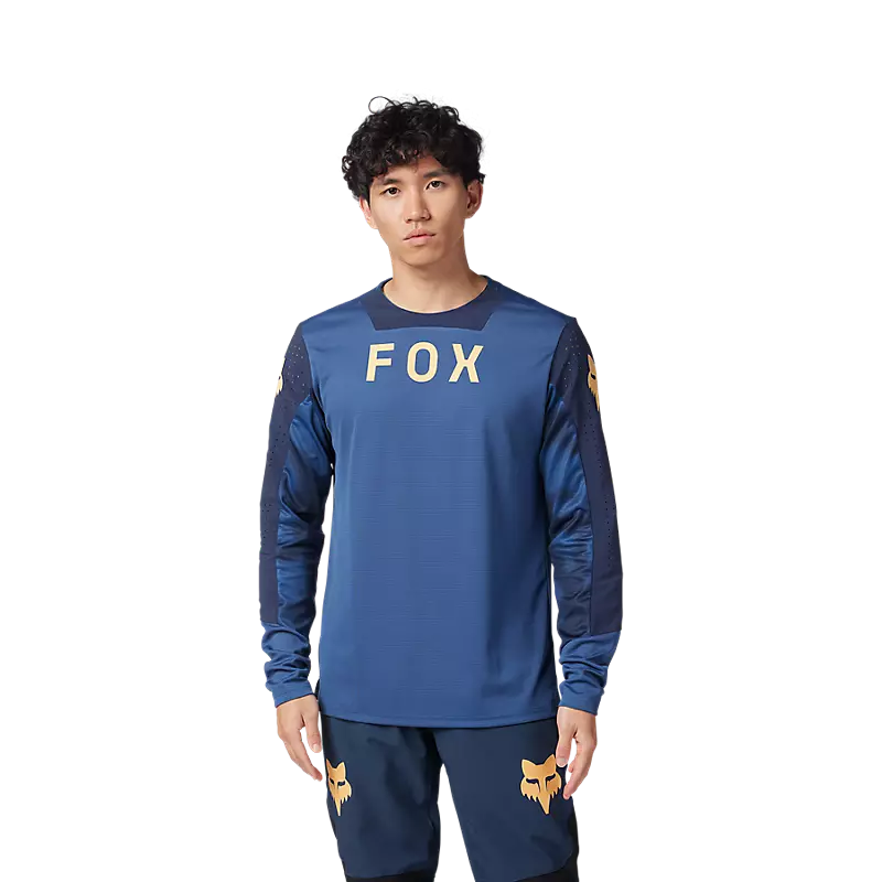 Fox Defend Taunt Mens Longsleeve MTB Jersey - Indigo