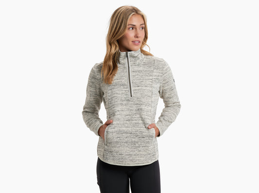 Kuhl Womens Ascendyr 1/4 Zip Sweater - Ash