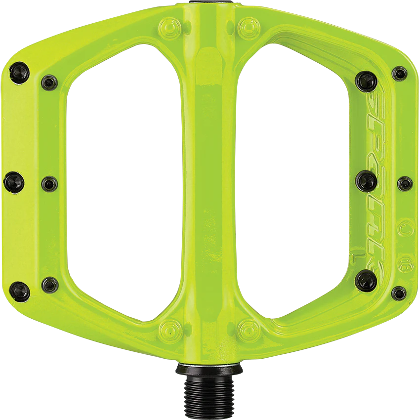 Spank Spoon DC Pedals - Lime Green