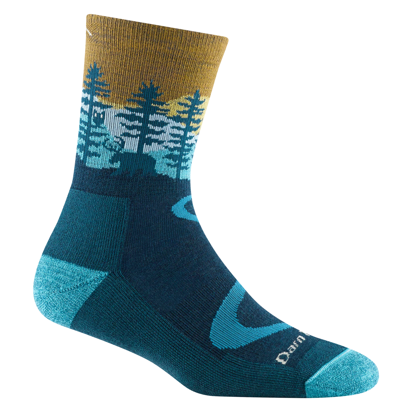 Darn Tough Women's Northwoods Micro Crew Midweight Hiking Sock - Dark Teal