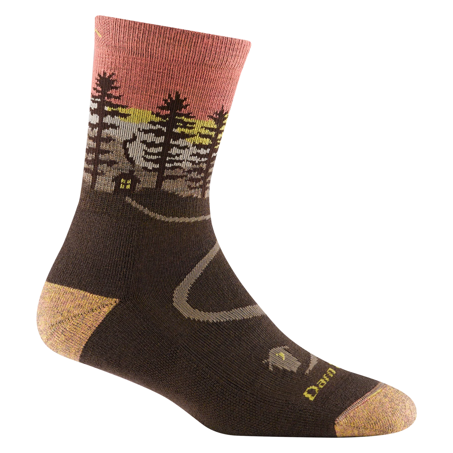 Darn Tough Women's Northwoods Micro Crew Midweight Hiking Sock - Earth