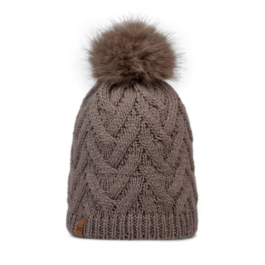Buff Caryn Knitted & Fleece Band Beanie - Cobblestone
