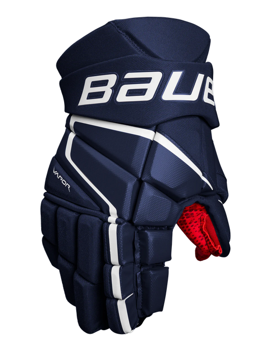 Bauer Vapor 3X Intermediate Hockey Gloves - Navy