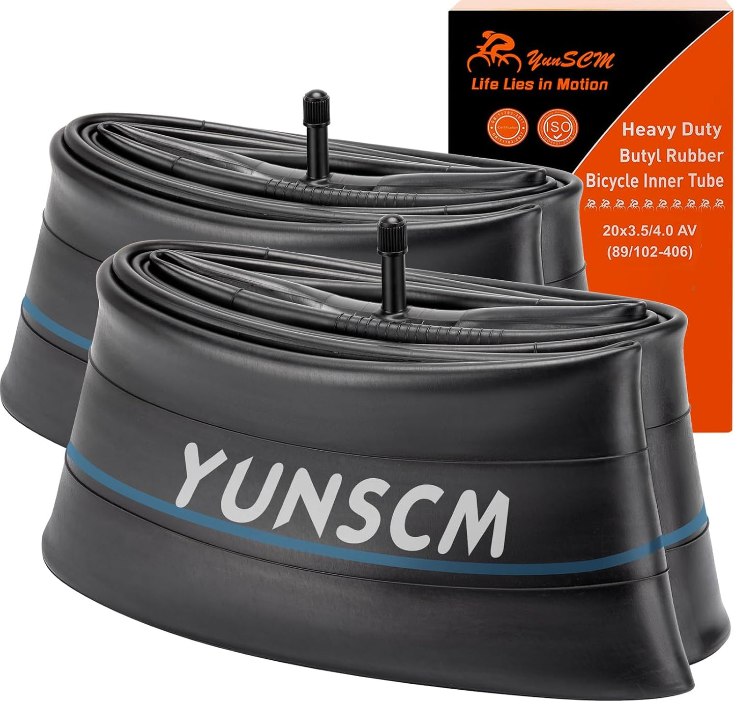 YunSCM Heavy Duty E-Bike Inner Tube 20 x 3.50-4.00