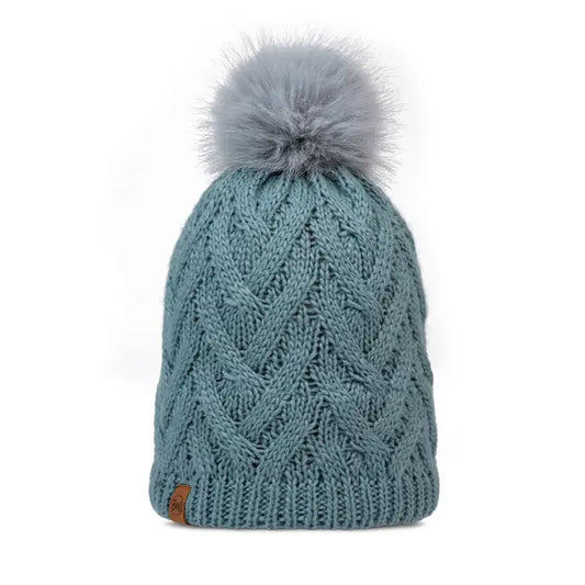 Buff Caryn Knitted & Fleece Band Beanie - Blue Grass