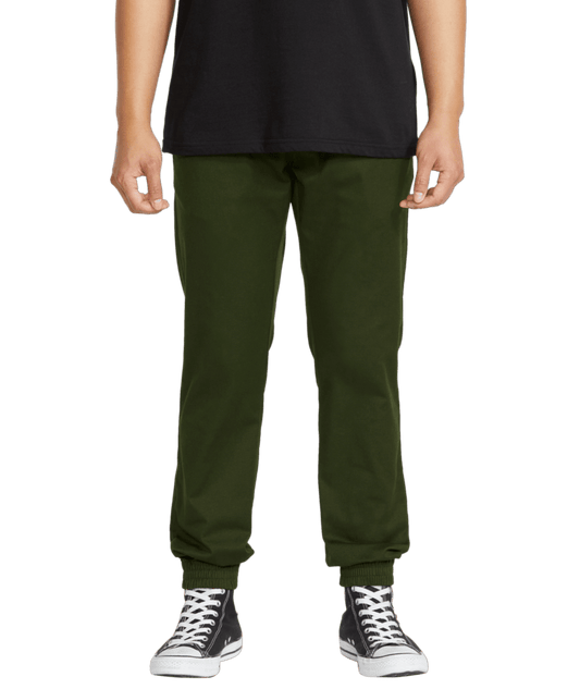 Volcom Frickin Slim Mens Jogger - Dark Green