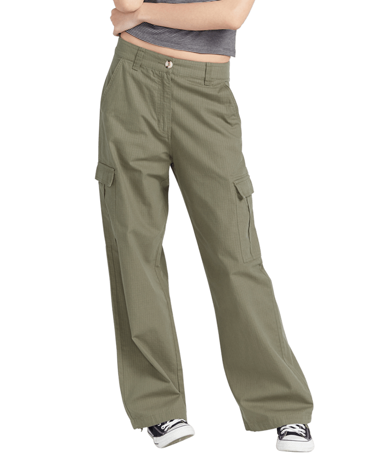 Volcom Cargostone Womens Pants - Army Green