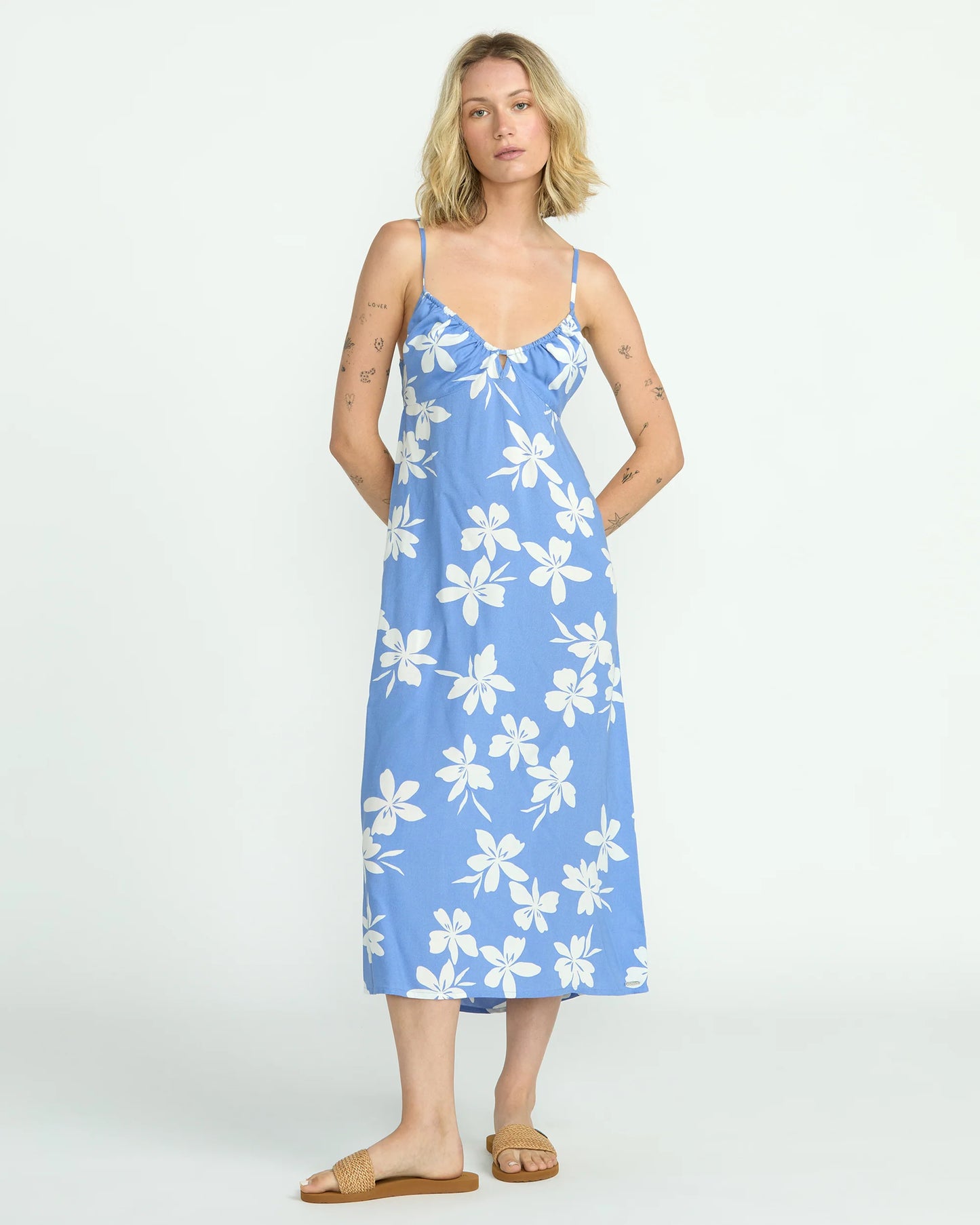 Volcom Women's Coco Ho Midi Dress - Deep Water