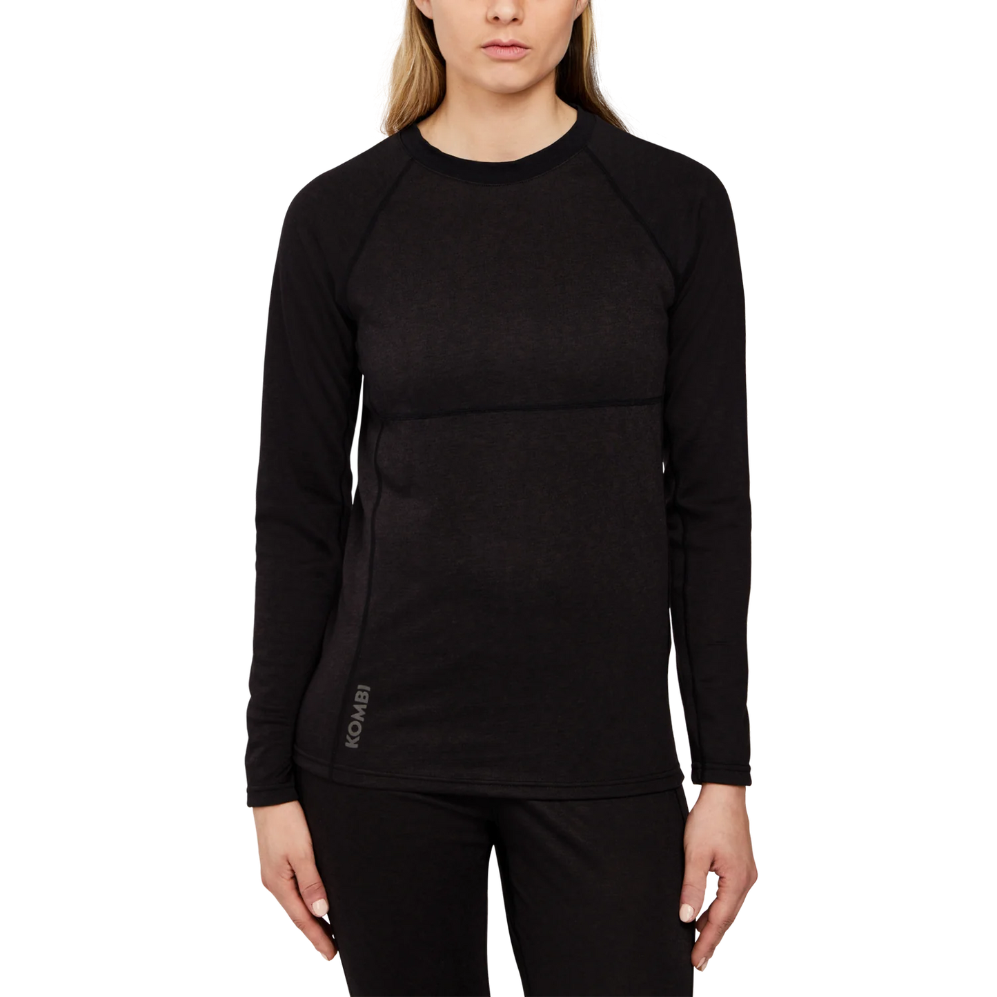 Kombi MerinoMix Pro Crew Top Women's Base Layer - Black