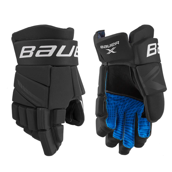 Bauer X Senior Hockey Gloves - Black