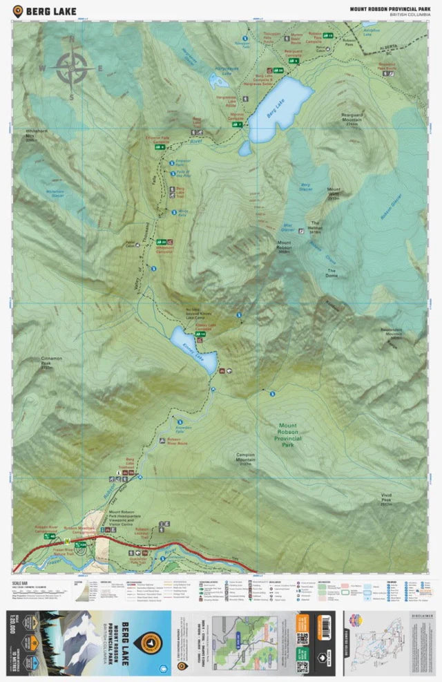 Backroad Mapbooks Berg Lake Destination Map
