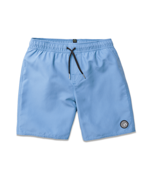 Volcom Lido Solid Boys Swim Trunk - Bluebird