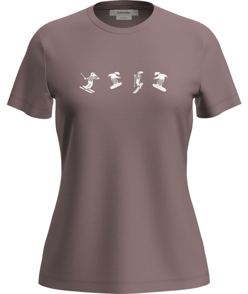 Icebreaker Women's Merino 150 Tech Lite Short Sleeve T-Shirt Snow Day