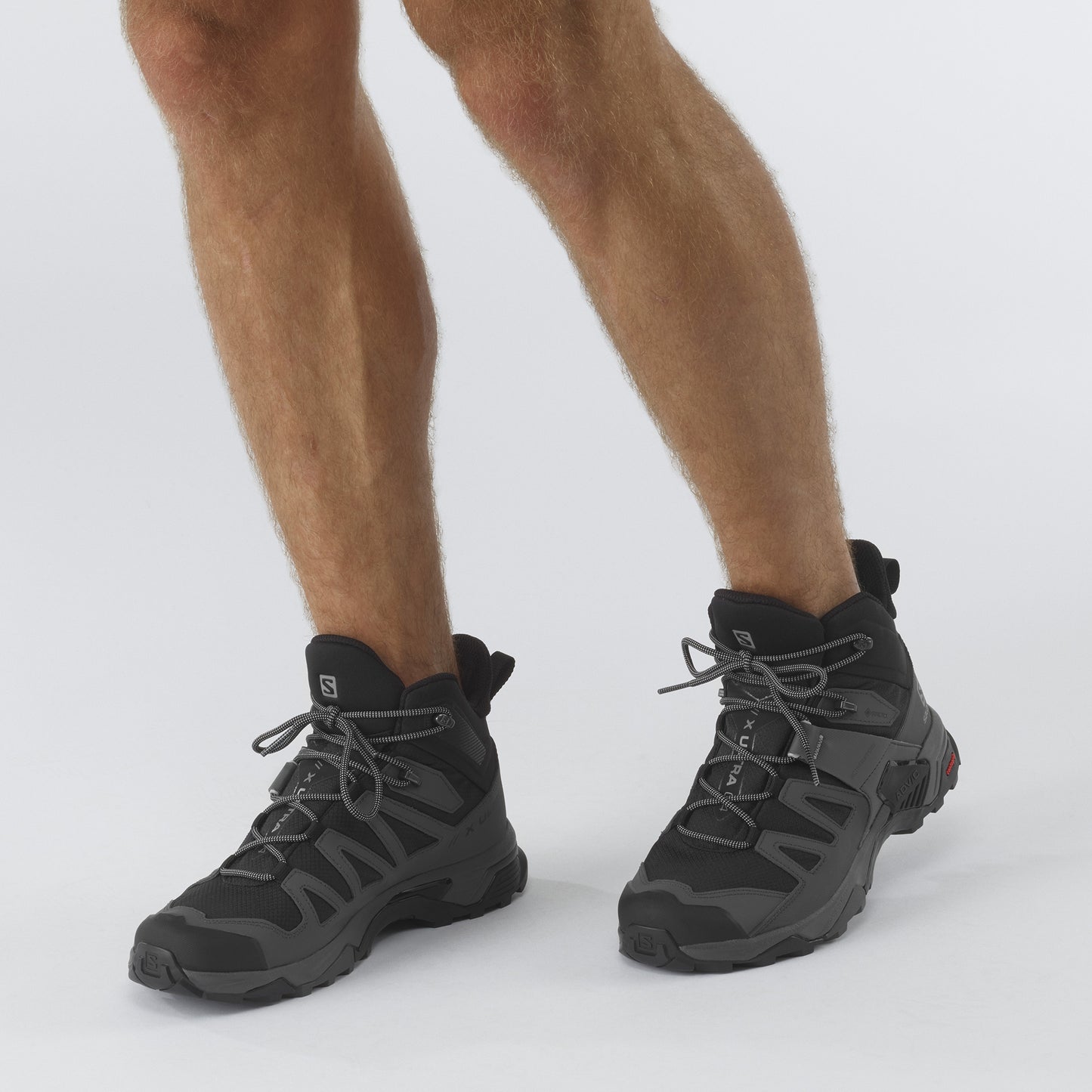Salomon X Ultra 4 Mid Gore-Tex Mens Hiking Boots - Black/Magnet/Pearl