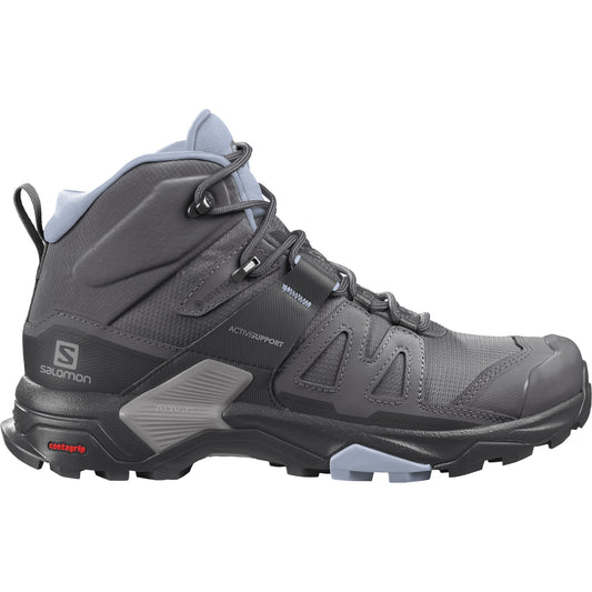 Salomon X Ultra 4 Mid Gore-Tex Womens Hiking Boots - Magnet/Black/Zen