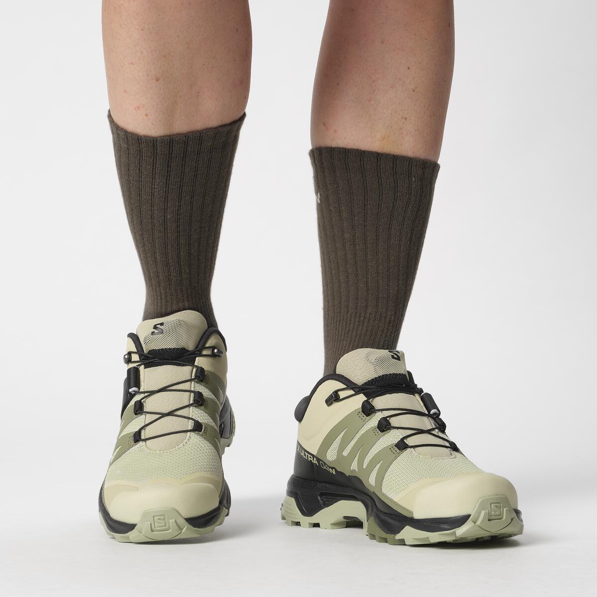 Salomon X Ultra 4 Womens Hiking Shoes - Alfalfa/Lichen/Tea