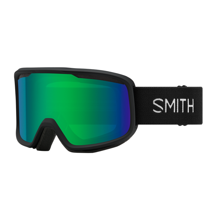 Smith Frontier Goggles - Black with Green Mirror