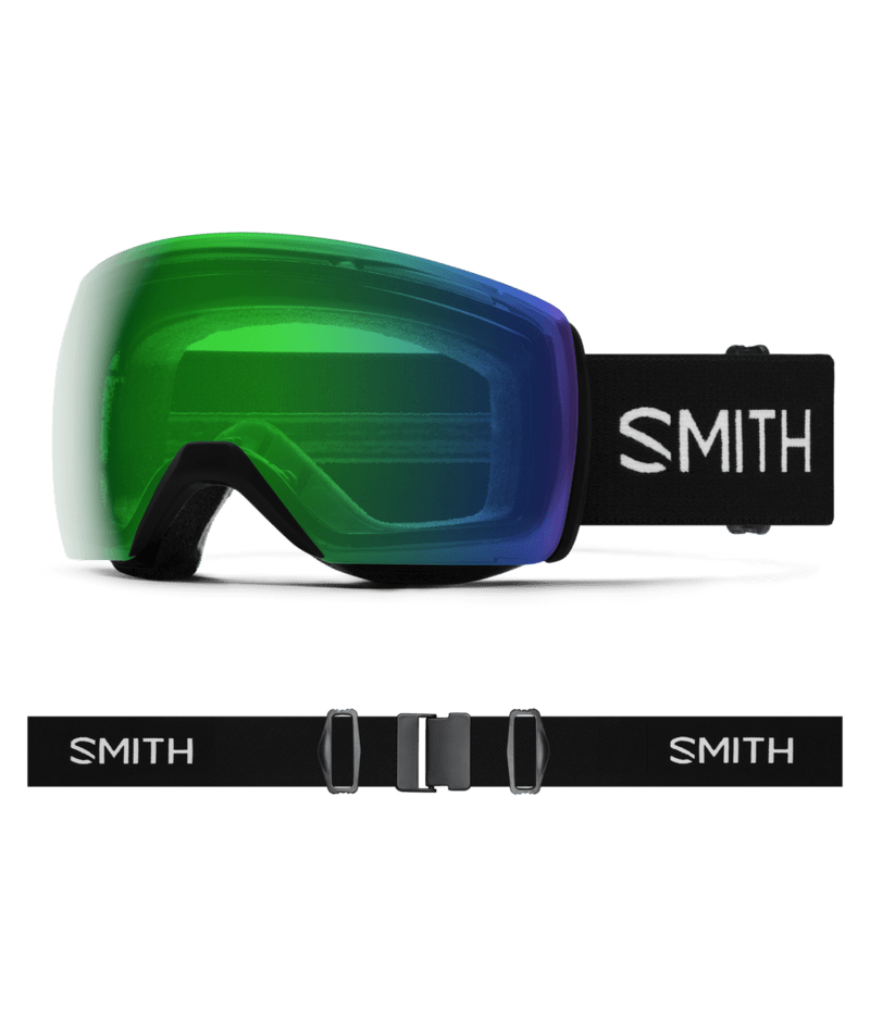 Smith Skyline XL Black + ChromaPop Everyday Green Mirror Lens