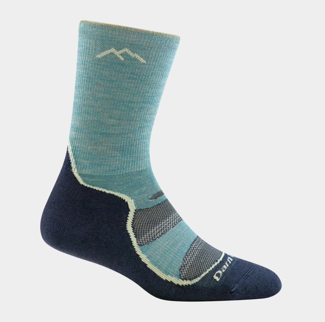 Darn Tough Women's Light Hiker Micro Crew Lightweight Hiking Sock - Aqua