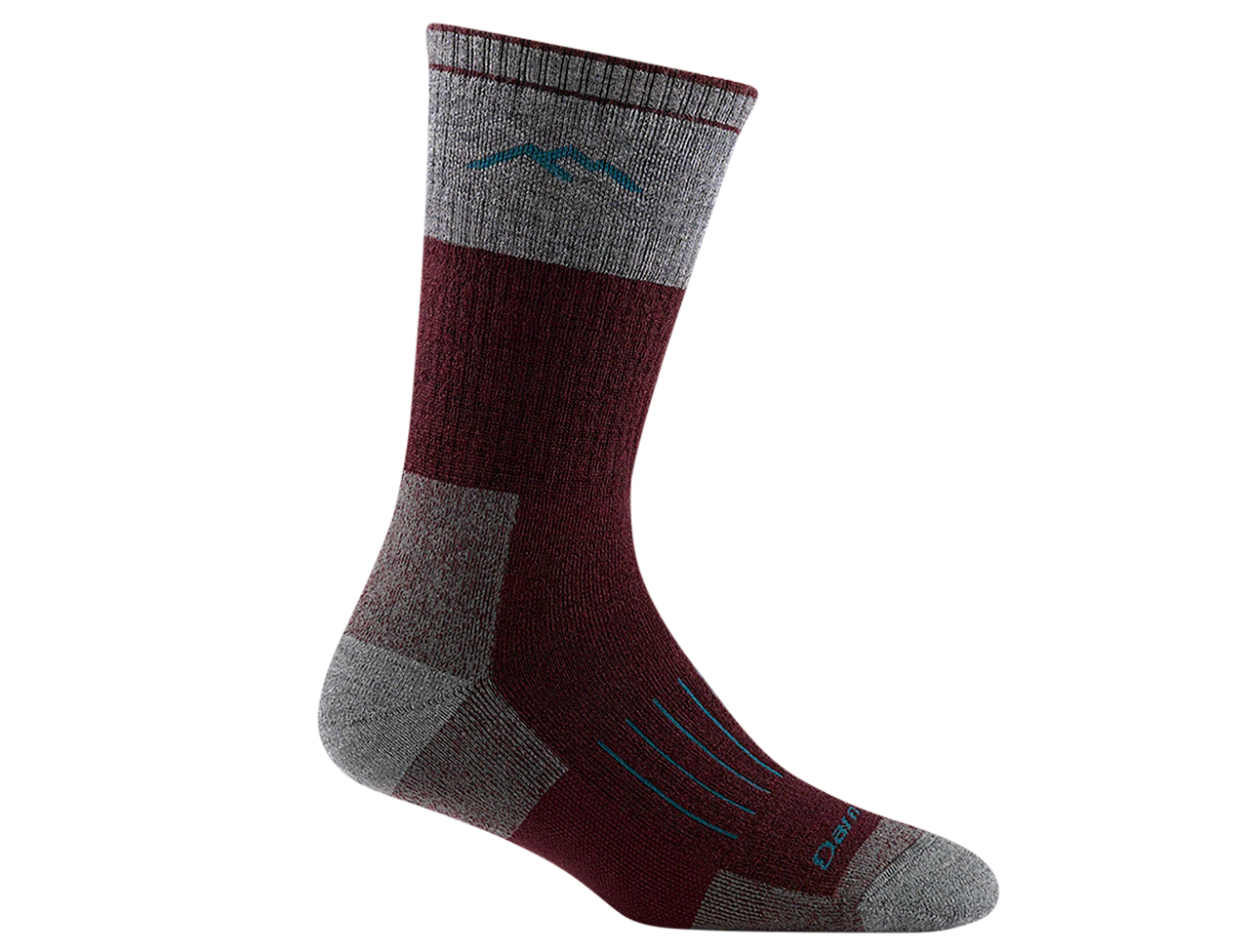 Darn Tough Women's Hunting Boot Cut Heavyweight Socks - Burgundy
