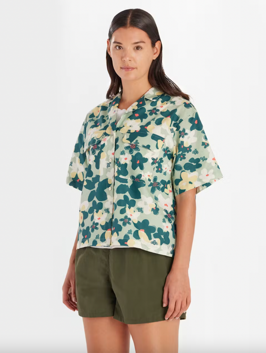 Marmot Muir Camp Womens Collar Novelty Short Sleeve Shirt