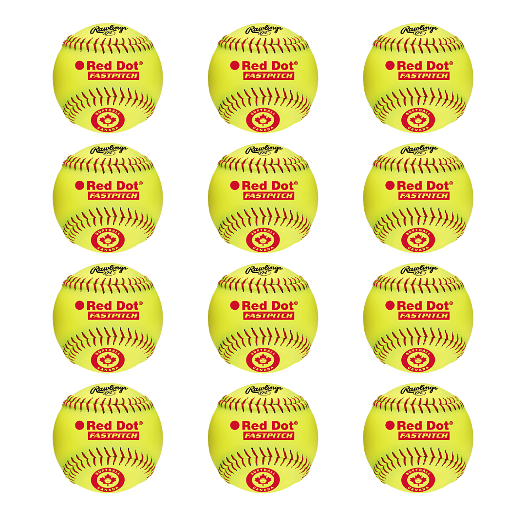 Rawlings Softball Canada Red Dot Official League 11" Fastpitch Softballs