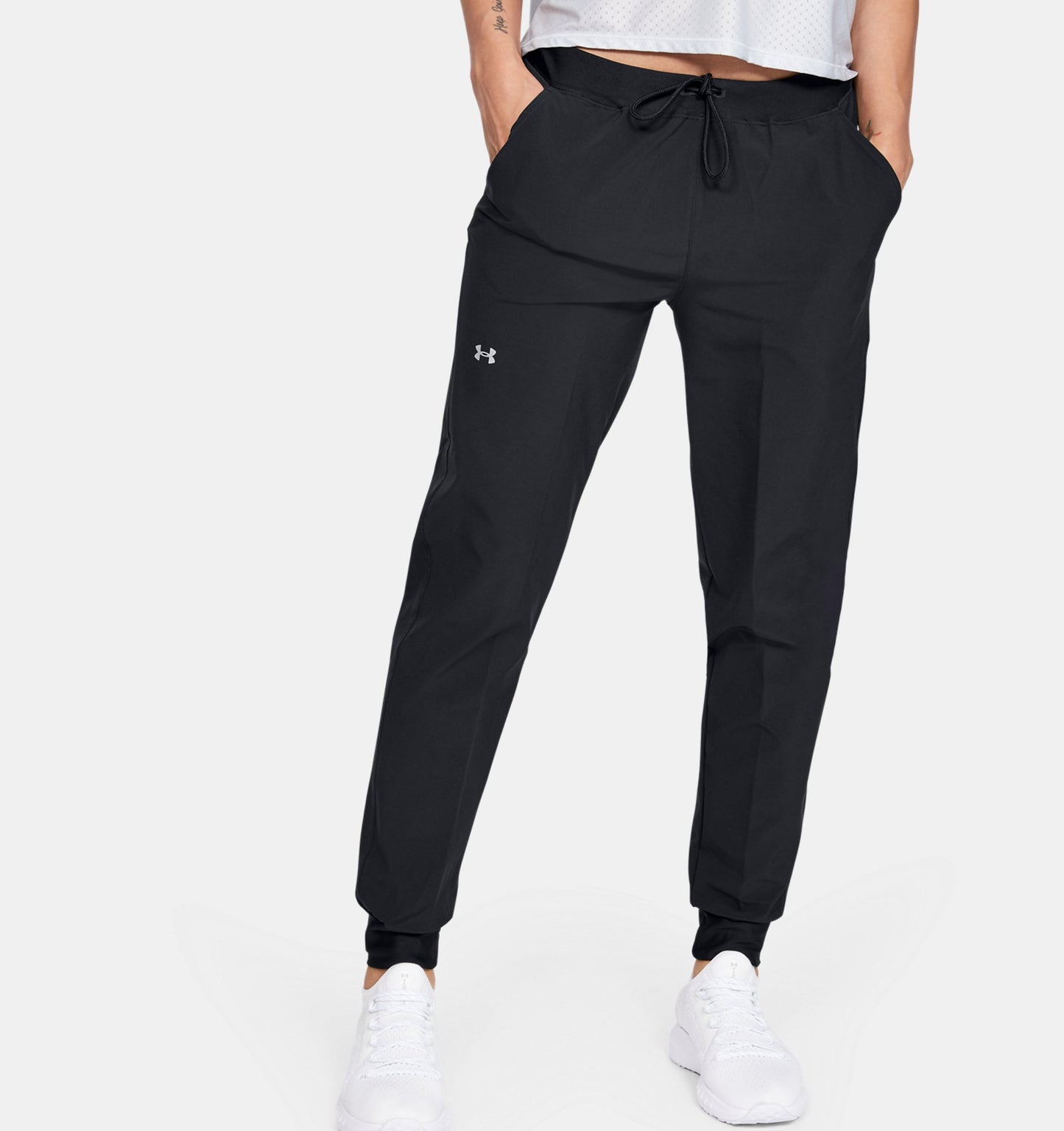Under Armour Women's UA Armour Sport Woven Athletic Pants - Black