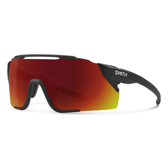 Smith Attack MAG MTB - Matte Black w. Chromapop Red Mirror