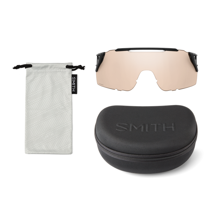 Smith Attack MAG MTB - Matte Black w. Chromapop Red Mirror