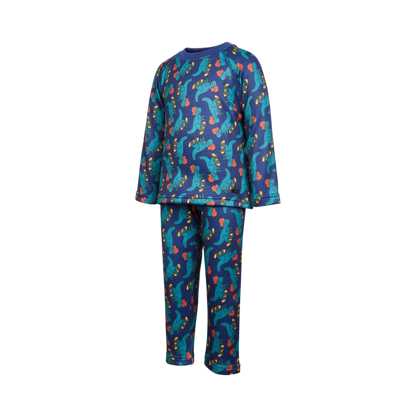 Kombi Velvet Fleece Childrens Base Layer Set - Gaming Dino