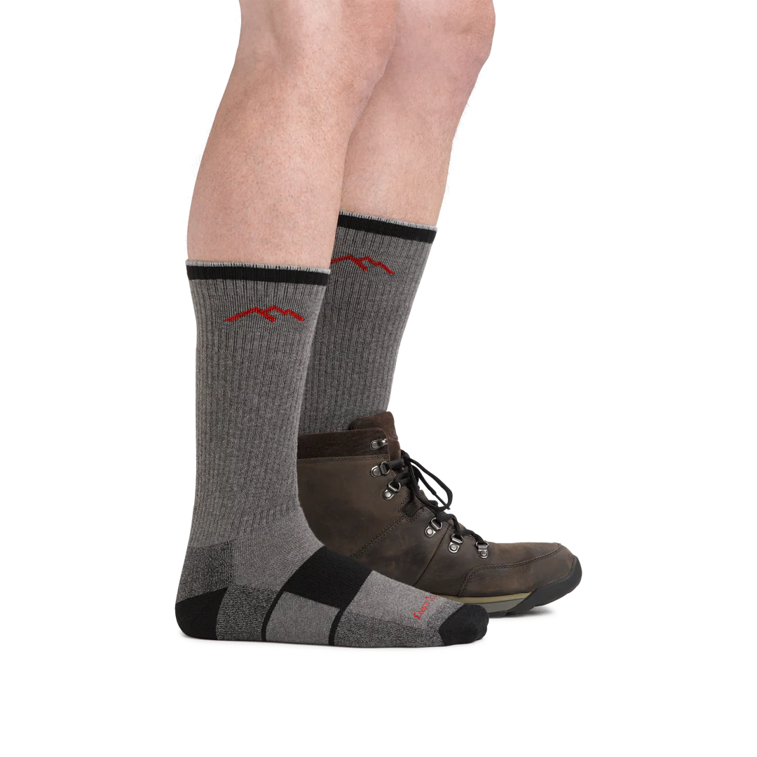 Darn Tough Men's Coolmax® Hiker Boot Midweight Hiking Sock - Grey/Black