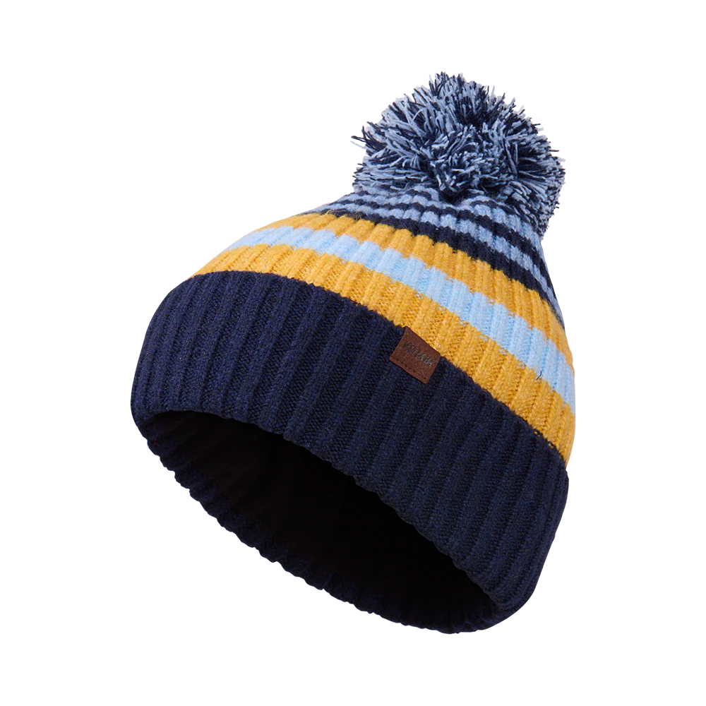 Kombi Zermatt Beanie Junior Fleece-Lined Striped Hat