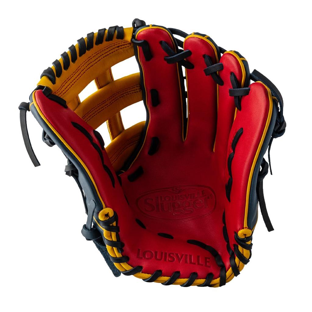 Louisville Slugger Super Z 13.5" Slowpitch Softball Glove - Navy/Red/Yellow