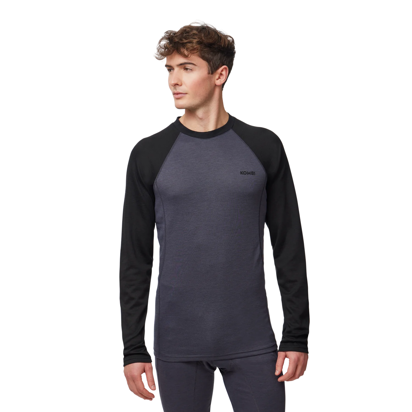 Kombi MerinoMix Pro Crew Top Men's Base Layer - Asphalt