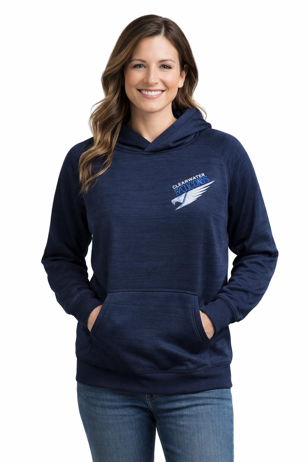 Clearwater Icehawks Embroidered Logo Hoodie Senior