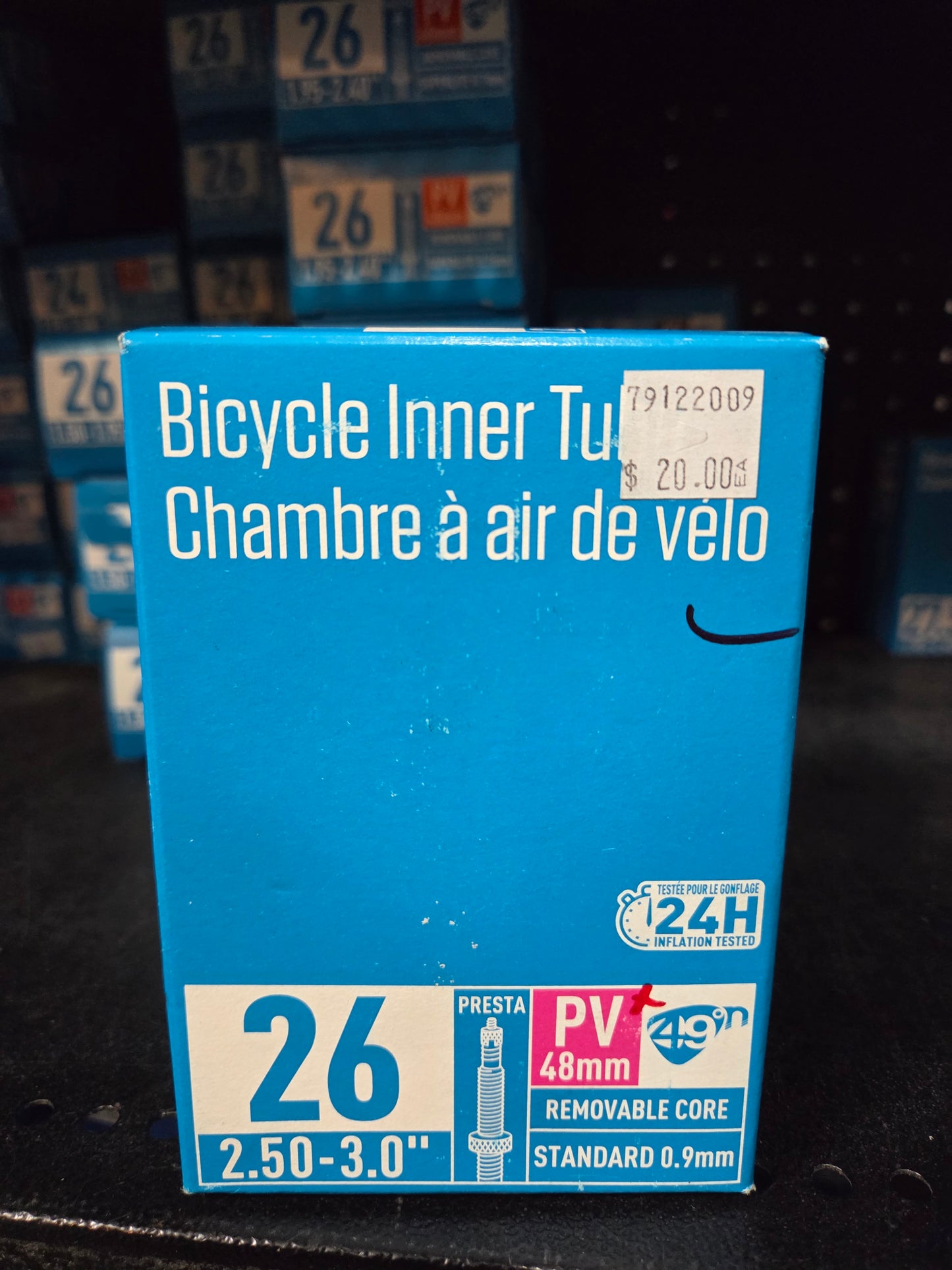 49°N 26" x 2.50-3.00 Presta Valve 48mm Standard 0.9mm Inner Tube