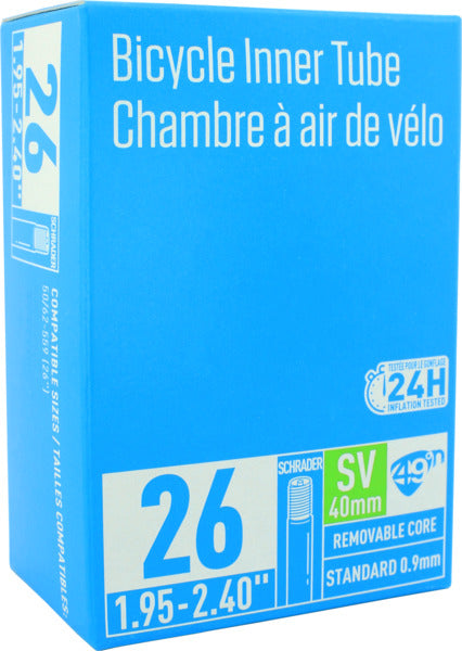 49°N 26" x 1.95-2.40 Schrader Valve 40mm Inner Tube