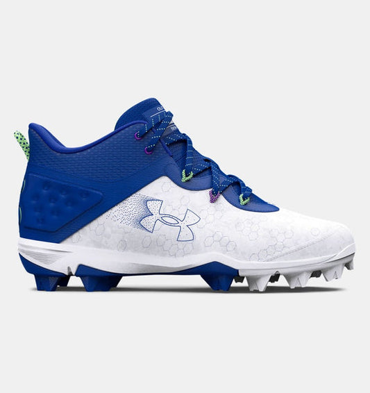 Under Armour Harper 8 Mid Baseball Cleats - Blue