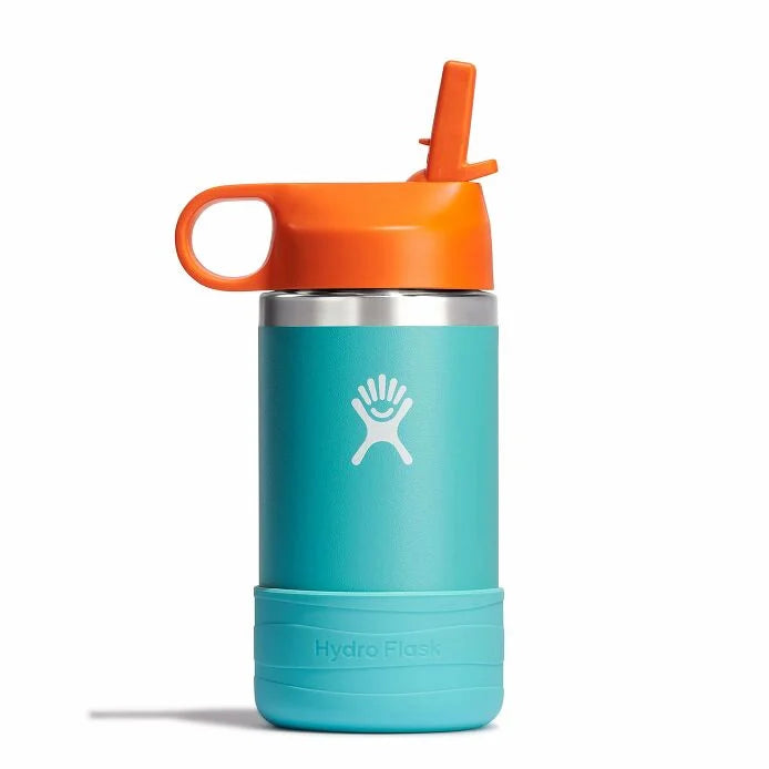 Hydroflask 12oz Kids Wide Mouth Bottle with Straw Lid
