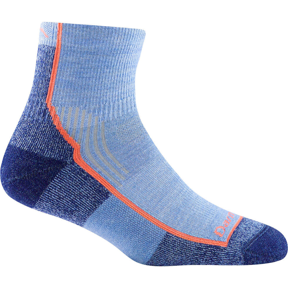 Darn Tough Women's Quarter Length Midweight Hiker Socks - Dusk Denim